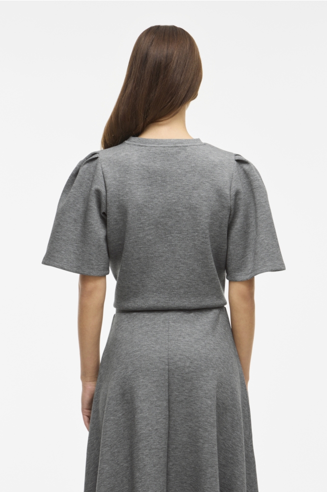 VIREFLECT O-NECK 2/4 TOP/DFS 14108620 MEDIUM GREY MELANGE